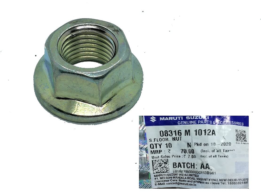 

Genuine Suzuki Part Number Nut, 08316-1012A серый