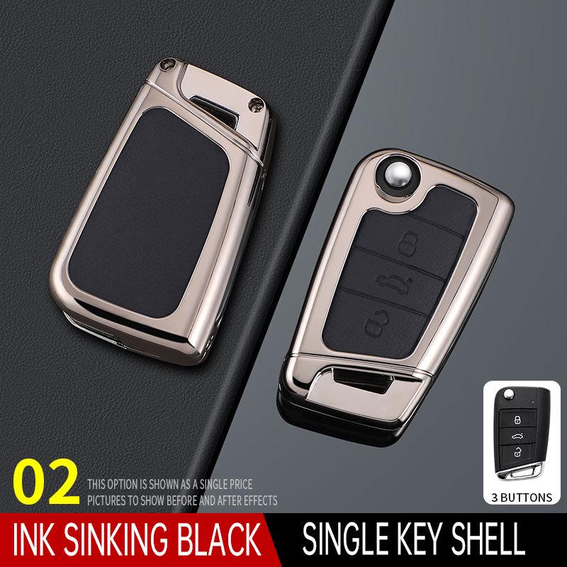 Volkswagen Lavida Key Cover (2023-2025) - Fresh design, full-coverage leather, perfect for men.
