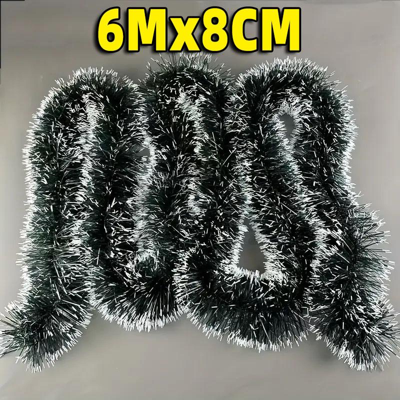 20/2m Christmas Green Cane Ribbons Garland Xmas Tree Ornaments Cane Ribbon Wreath Hanging Pendents DIY Home Party Decor Supplies