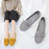 Women's Bean Shoes Spring and Autumn New European and American Bow Flat Single Shoes Round Toe Pregnant Women's Shoes