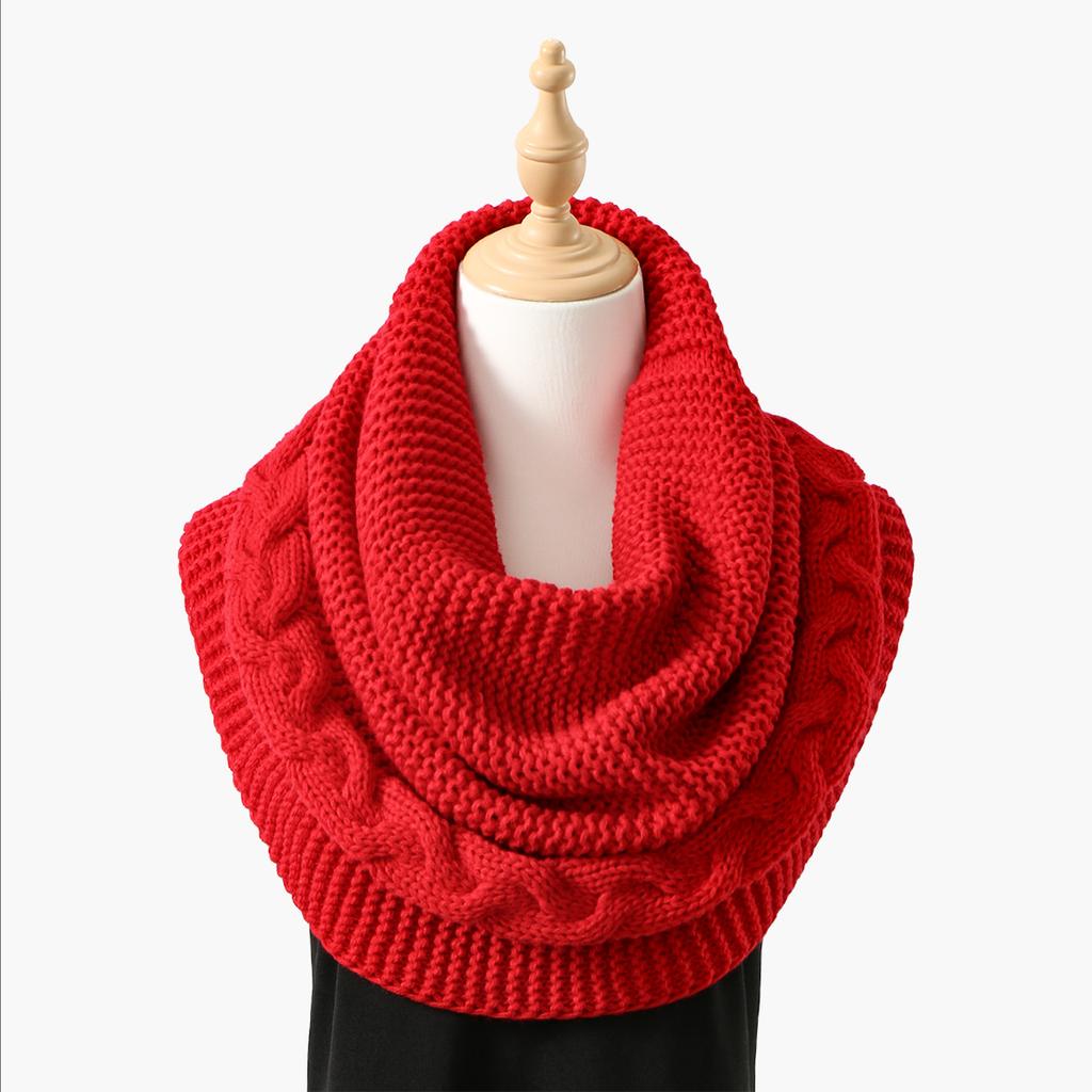 Women Ladies Knitting Scarf Winter Warm Necklace Scarf for Women Clothing Accessories Imitation Cashmere Female Scarves