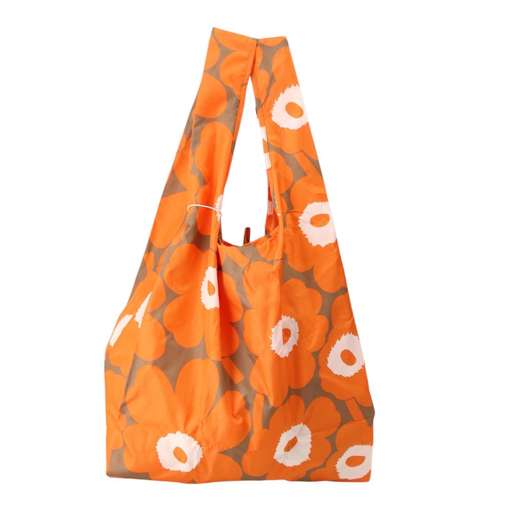 Marimekko Eco Bag, Shopping Bag, Smart Bag, Unikko, Orange, 94138 094138 218, Scandinavian Design [Parallel Import]