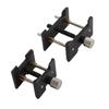2Pcs Black Watch Movement Holder Metal Watch Repair Accessory Watchmaker Accessory  for Business Use