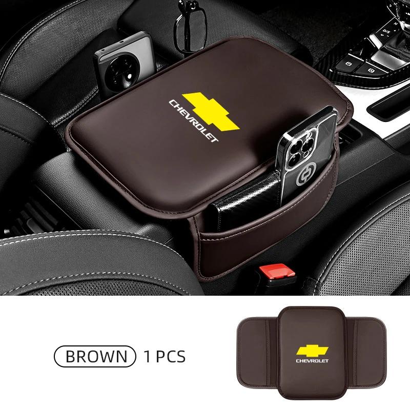

Car Accessories PU Leather Center Console Armrest Pad for Chevrolet Silverado Impala Malibu Equinox Cruze Camaro Blazer Aveo коричневый