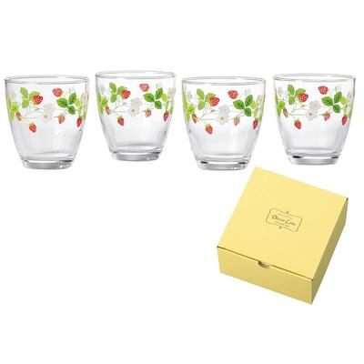 Decor Line Free Glass Set (Strawberry Pattern) G310-T307