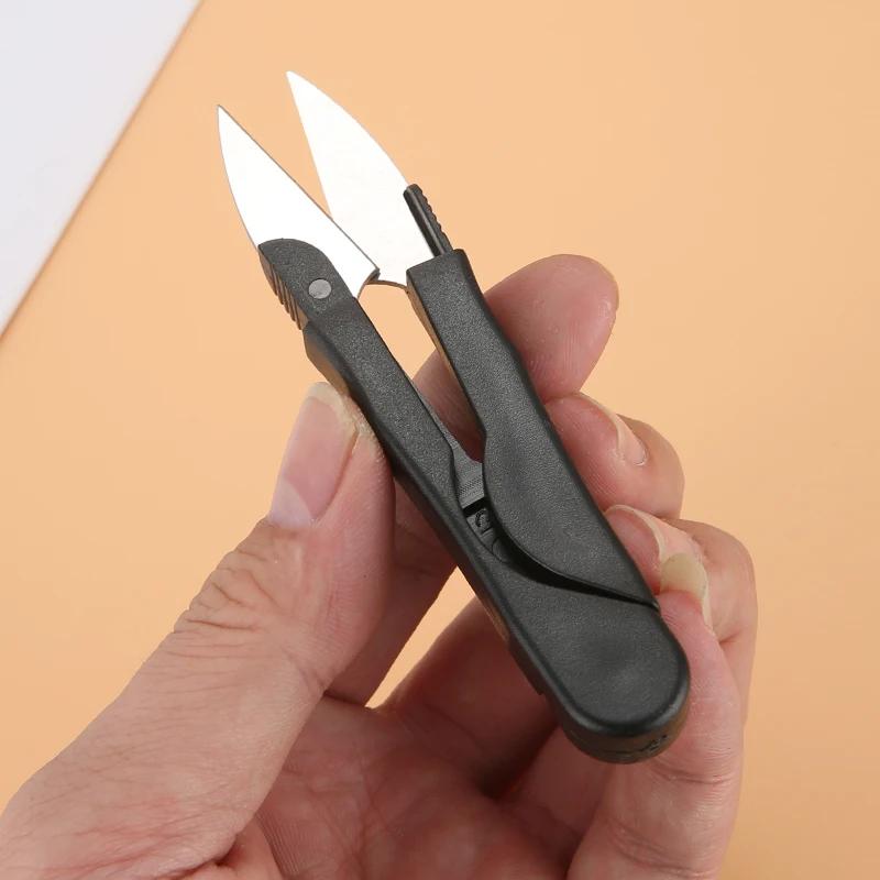Schere Edelstahl 1PC Clippers DIY Fadenschneider U-Form Clipper Nähwerkzeug Home Nähschere Stickclippers