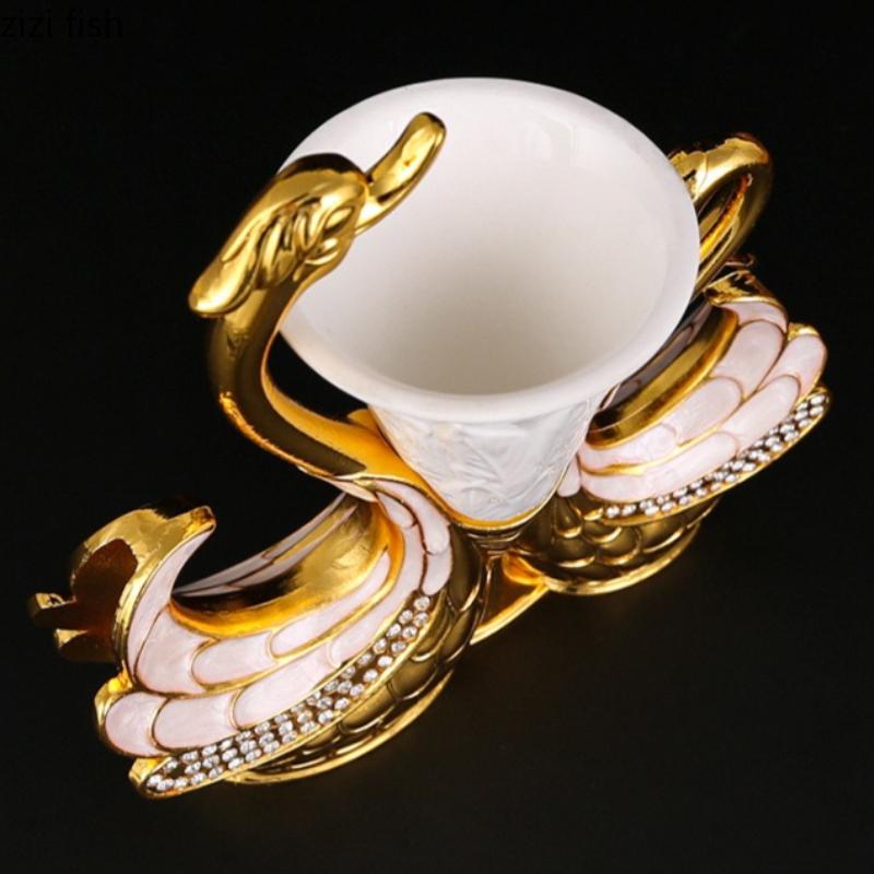 Swan Base Metal Fruit Fork Mooncake Fork Dessert Spoon Tableware Storage Bracket Storage Jar Shelf Storages Rack Organizer
