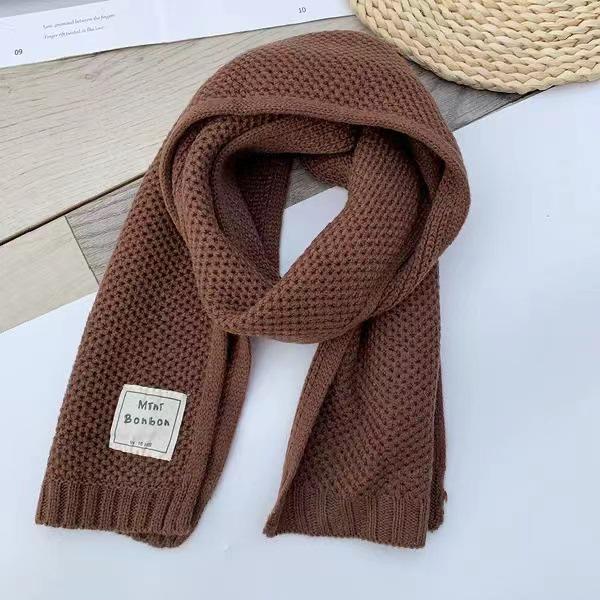 Children's Winter Scarf: Trendy Korean-Style Knitted Wool Snood for Boys and Girls, Warm Neck Warmer for Toddlers In Autumn and Winter.