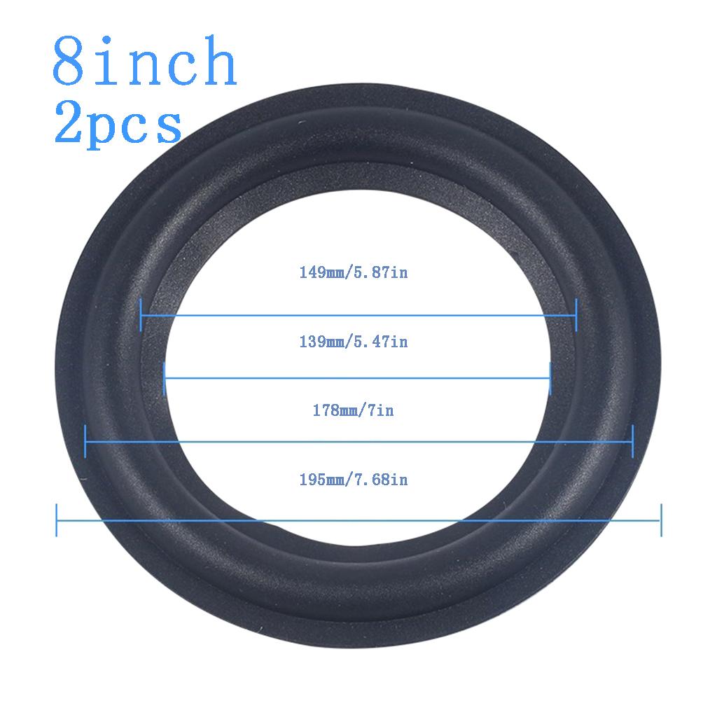 2 Packs Ring Speaker Cloth Edge Repair Parts Speaker Surround Rubber Replacement Parts for Speaker Repair or DIY