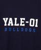 YALE 01 Bulldogs Color Taping Tee Navy