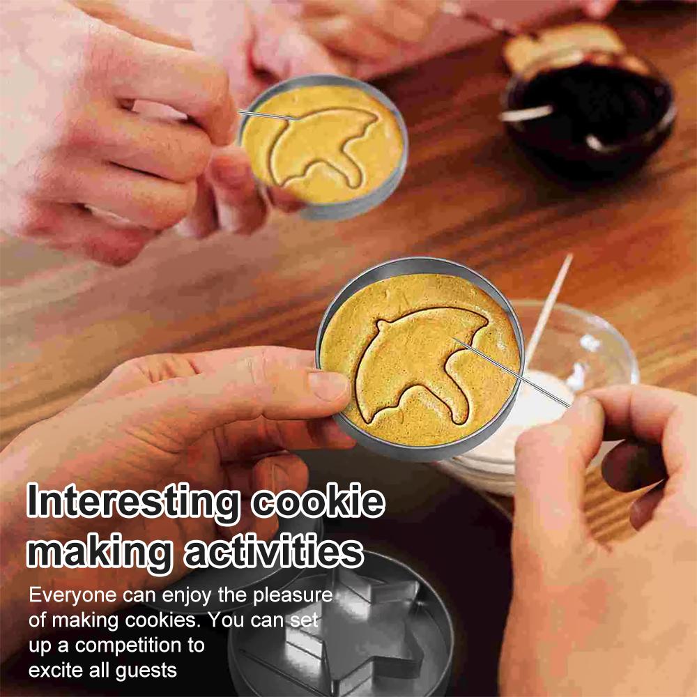 Sugar Cookie Mold Candy Maker Biscuit Korean Honeycomb Cookies Stainless Steel Game Kit For Squid TV Fans and Kids