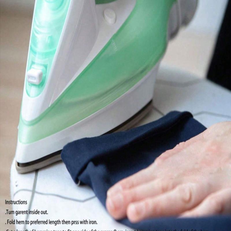 1pc Double-Sided Iron-On Hemming Tape, Strong Adhesive Heat Bonding Tape, Iron-On Fusible Web For Clothing Alterations, Pants, Jeans, Skirts