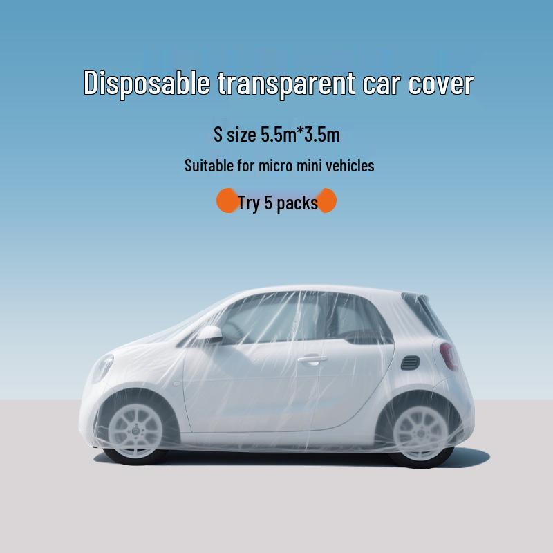 Universal Transparent Rain & Sun Protection Car Cover Default
