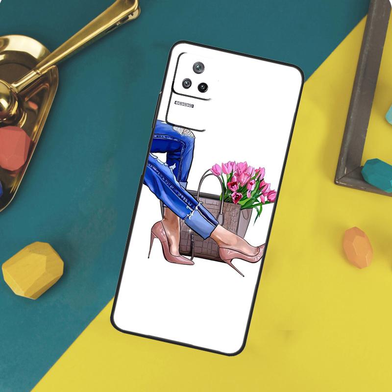 Fashion High Heels Case For Xiaomi 15 14 13 Ultra 11T 12T 13T 14T Pro POCO X7 Pro X3 X5 X6 F5 F6 M6 Pro Funda