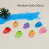 50Pcs Cute Resin Turtle Diy Craft Glow In Dark Cartoon Vegetable Fruit Turtles Figurines For Desk Decor Ornament