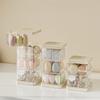 Rotating Storage Box Cosmetic Display Case Transparent Moisture-Proof Multi-layer Makeup Storage Shelf Powder Puff Organizer