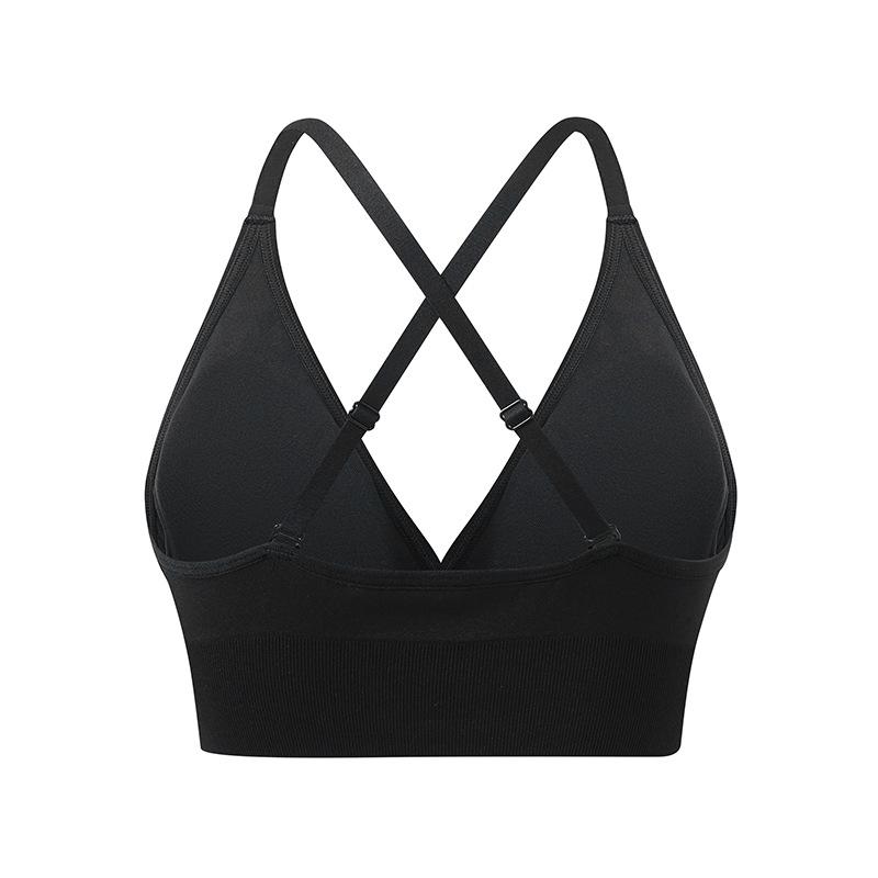 New Style Deep V Triangle Cup Sexy Bra with Adjustable Straps for Women – Beautiful Back Yoga Underwear