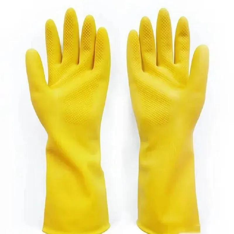 Latex Dishwashing Gloves Women's Waterproof Household Kitchen Washing Bowl Washing Clothes Vegetable Cleaning Household