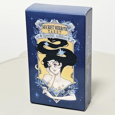 10.3*6cm Secret Mirror Tarot Deck 78 Pcs Modern Tarot Cards with Healing Energy To Illuminate Life’s Shadows and Light Spanish