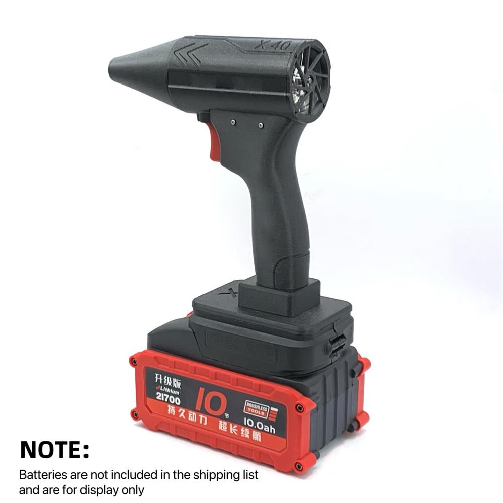 X40 Turbo Violent Fan 140000 Rotary Air Gun Turbo Jet Fan Electric Powerful Blowers Handheld Violent Fan Car Wash Snow Removal