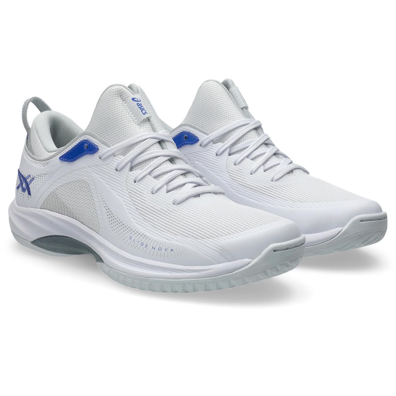 

ASICS GLIDE NOVA FF 4 Basketball Shoes Unisex Size 100 Size 2E 1063A105, Adult, (White/Sapphire), 24.5 cm,