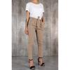 Women Clothing Casual Belted Elastic High Waist Harem Pants Long Trousers