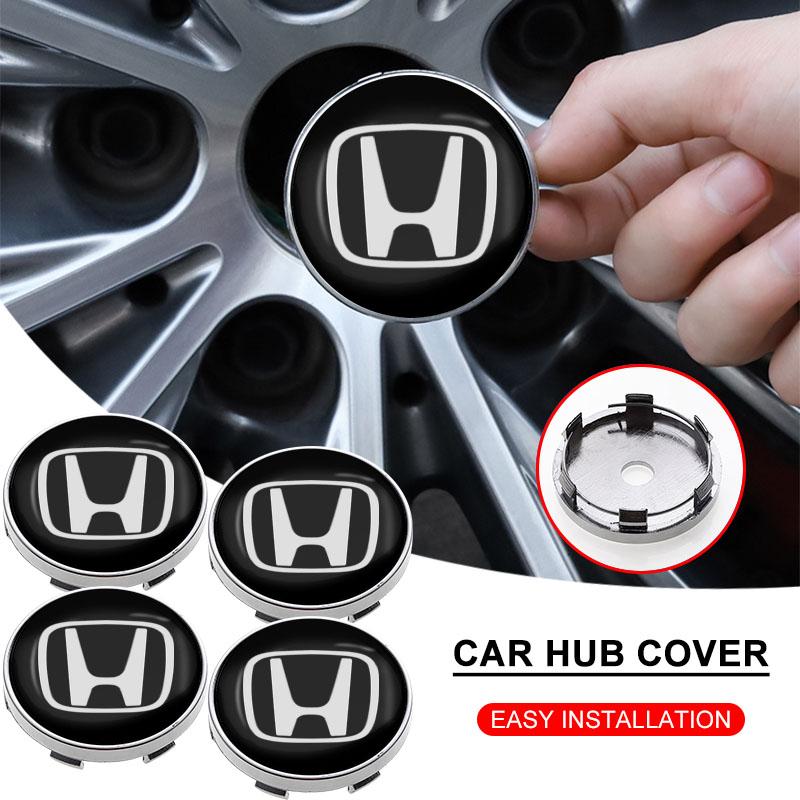 4 st 60 mm Bilhjul Navkapsel Bilaccessoarer För Honda Civic Accord Crider City XRV CRV HRV Inspire Fit Odyssey Envix