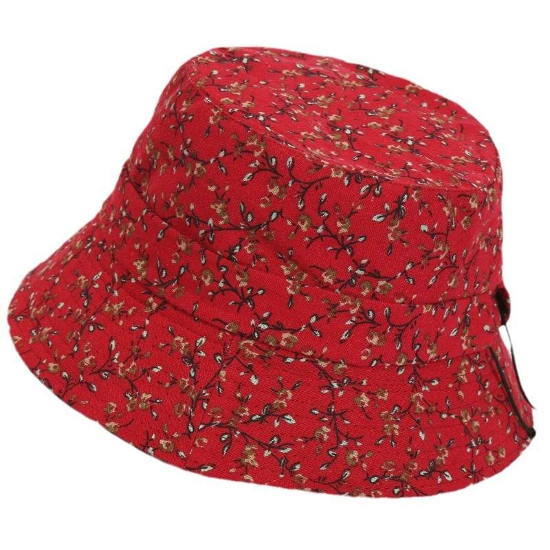 Elderly Women Sun Hat With Adjustable Brim For Spring Fall Sun Protection Cotton Fabric
