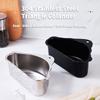 304 Stainless Steel Triangle Colander, Sink - Mounted Suction Cup Drain Basket, Vegetable Washing/Filtering/Storage