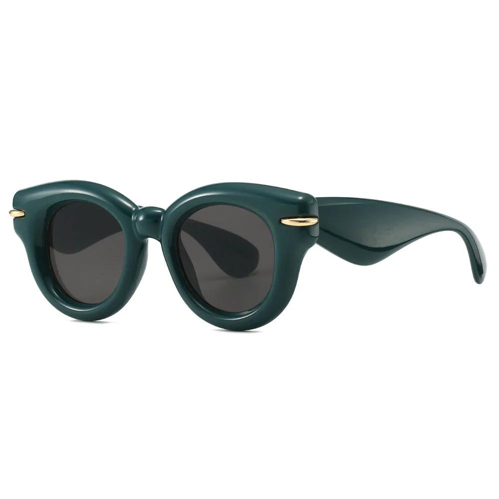 New  Luxury Brand Designer Bubble Big Frame Round Sunglasses Women For Men  Sun Glasses Vintage Popular Punk Pink Shades