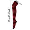 Autumn Winter Color Striped Stockings Japanese Over Knee Socks Fashion Women Keep Warm Sexy Slim Long Socks Striped Hosiery