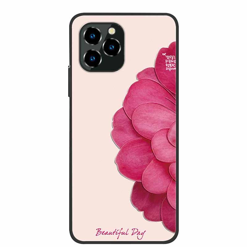 For Oukitel C21 Pro Case Luxury 3D Blossom Emboss Silicone Phone Case For C21pro Shockproof Coque Relief Flowers Funda Capa