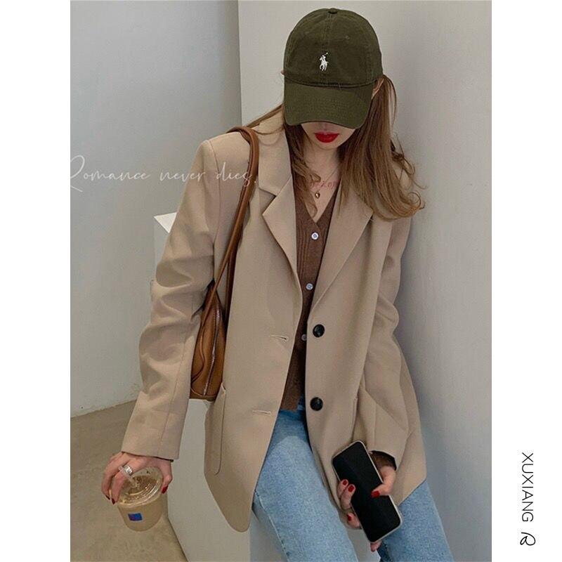 Vår Høst Koreansk versjon Design Loose Sense Minority Senior Hong Women Style Leisure Street