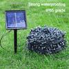 7/12/22m LED Solar Light String Outdoor Waterproof Tri-color Decorative Lamp Garden Courtyard Villa Park Atmosphere Light String