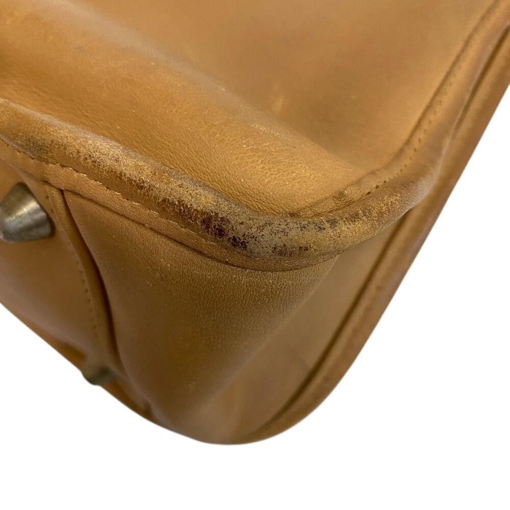 COACH 9966 leather Shoulder Bag Brown leather Used