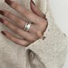 925 Sterling Silver Irregular Stackable Rings For Women Vintage Luxury Quality Jewelry Accessories Wholesale Jewellery Allergy