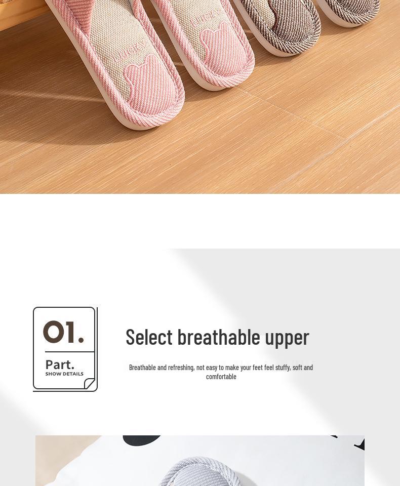 2025 Women's Cotton-Linen Slippers: Non-Slip, Silent, Indoor/Outdoor Comfort for Spring, Summer, and Autumn