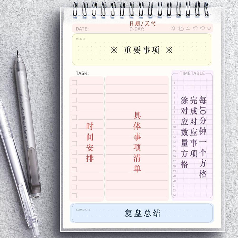 Daily Planner Chart To Do List Planner Time Management Agenda Planner Time Manager Stationery