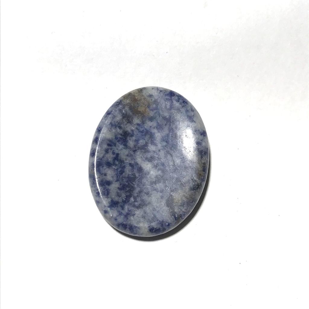 Pietra Portafortuna in Quarzo Rosa da Premere sul Palmo, 35x45mm Pietra Naturale Massaggiatore per il Pollice.