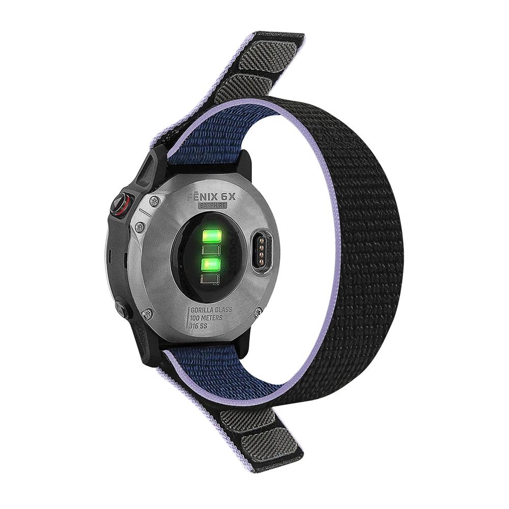22mm 26mm QuickFit Nylon Loop Strap For Garmin Tactix 7 AMOLED Delta Bravo Band For Garmin Fenix 8 7X 6 PRO 5 Braided Watchbands
