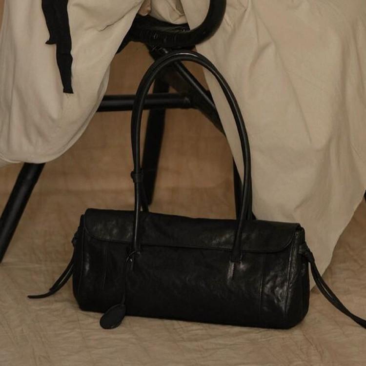 

Сумка под мышкой для женщин, Высококачественная сумка на плечо большой вместимости, Винтажная сумка-багет в стиле легкой роскоши черного цвета, Женская сумка-подушка чёрный