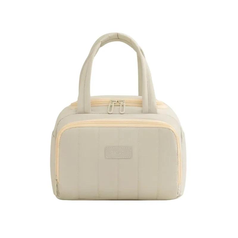 Thermal Lunch Bag Water Repellent Lunch Carrier Lunch Box Bag Soft Feel For Picnic Camping School 3590₽