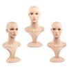 with Shoulder Display Hat Headwear Female Mannequin Head Bust Style C