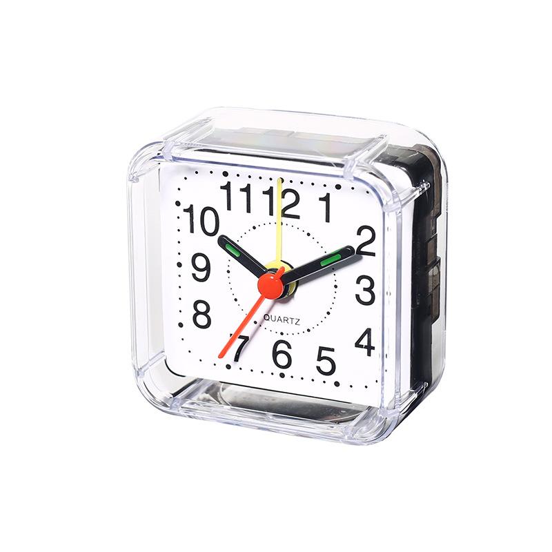 Stylish Simple Nostalgic Small Alarm Clock Travel Alarm Clock Time Small Butler Plastic Alarm Clock
