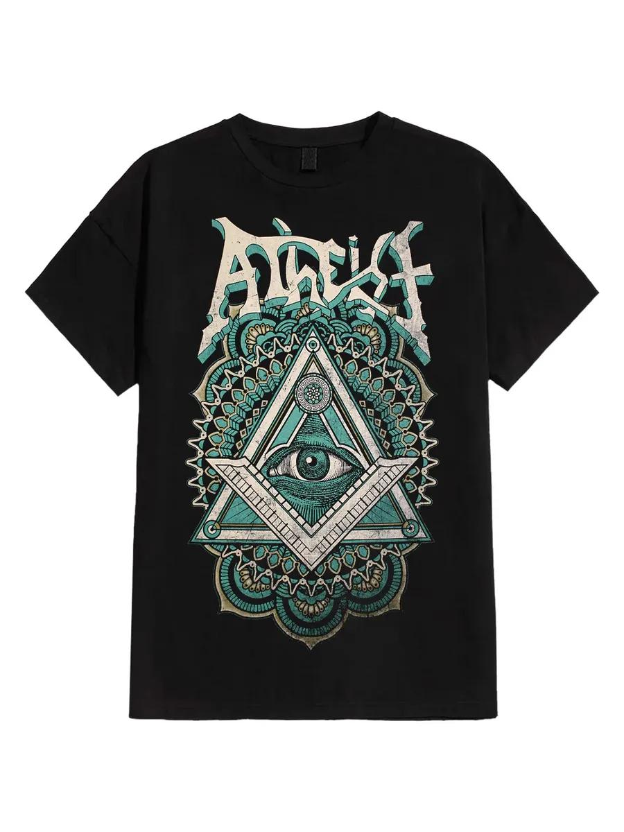 

Men s Atheist Graphic T-Shirt, 100% Cotton Crew Neck Short Sleeve Tee, Casual Summer Top for Daily Wear and Gift S