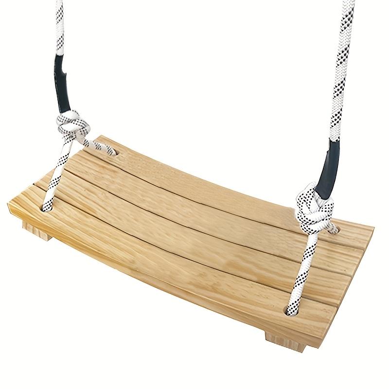 Sedia Sospesa a Dondolo per Adulti - Altalena da Portico in Legno Massello per Uso Interno/Esterno, Amaca da Giardino/Albero con Finitura Resistente alle Intemperie
