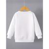 Kids Sweatshirt Fashion Round-neck Pullover, Long-sleeved Top for Autumn and Winter, Featuring Cartoon Bear Print, for Daily Casual Wear