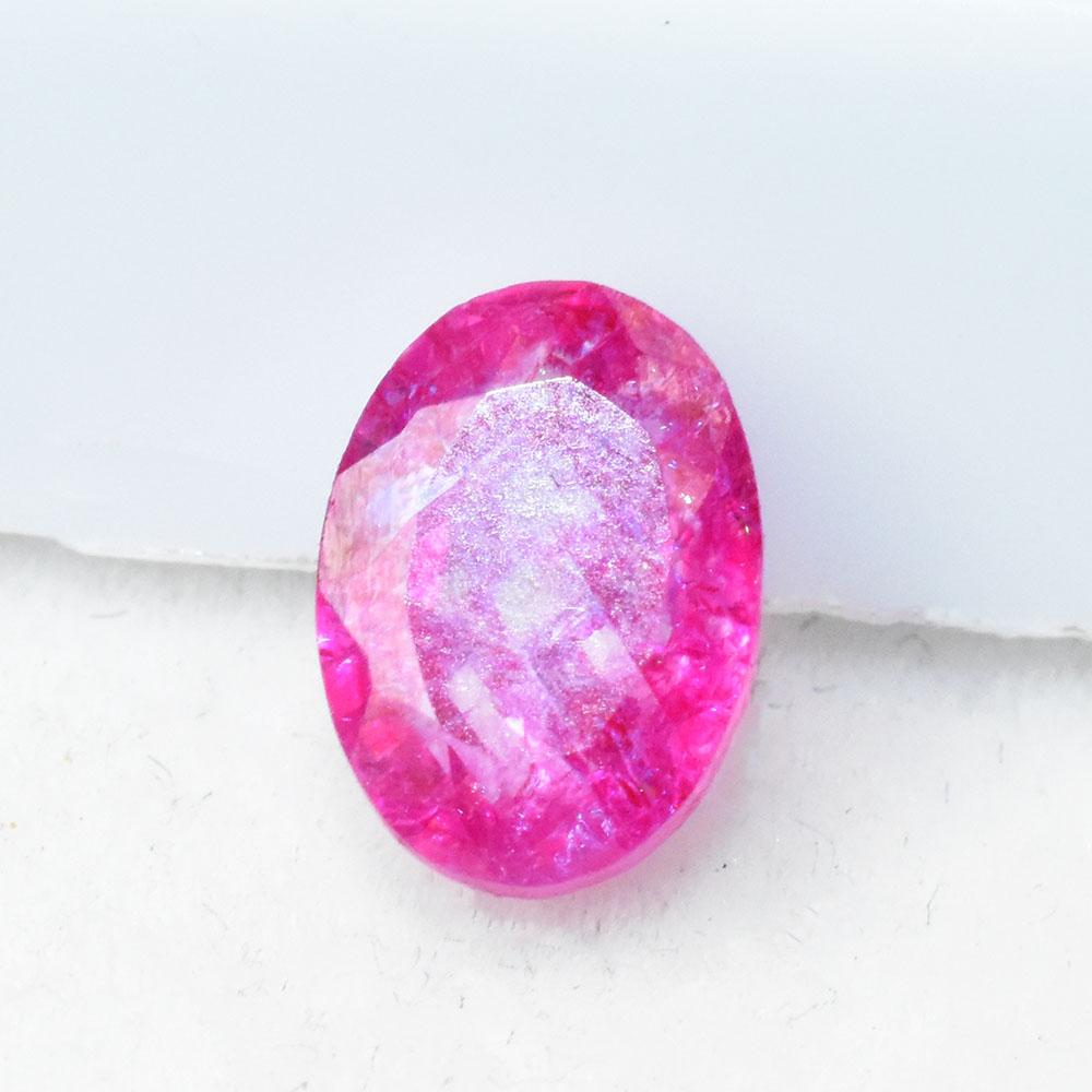 Natural Pink Sapphire Loose Gemstone 1.55 ct Oval Cut for Gifts September Birthday Birthstone