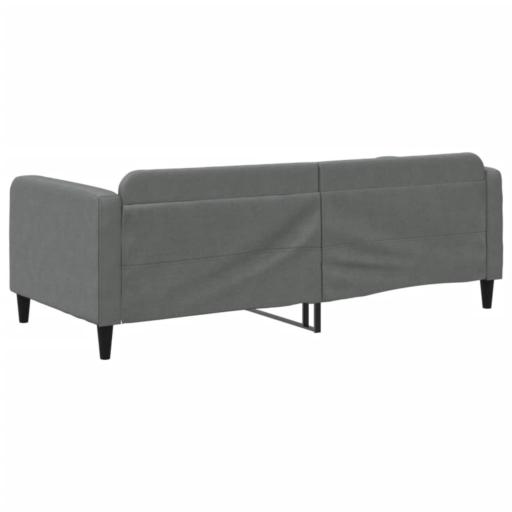 Daybed Dark Gray 90x200 cm Fabric