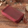 Leather Fountain Pen Case 10 Section Zippered Pencil Bag Fountain Pens Storage Pouches For School Office Supplies